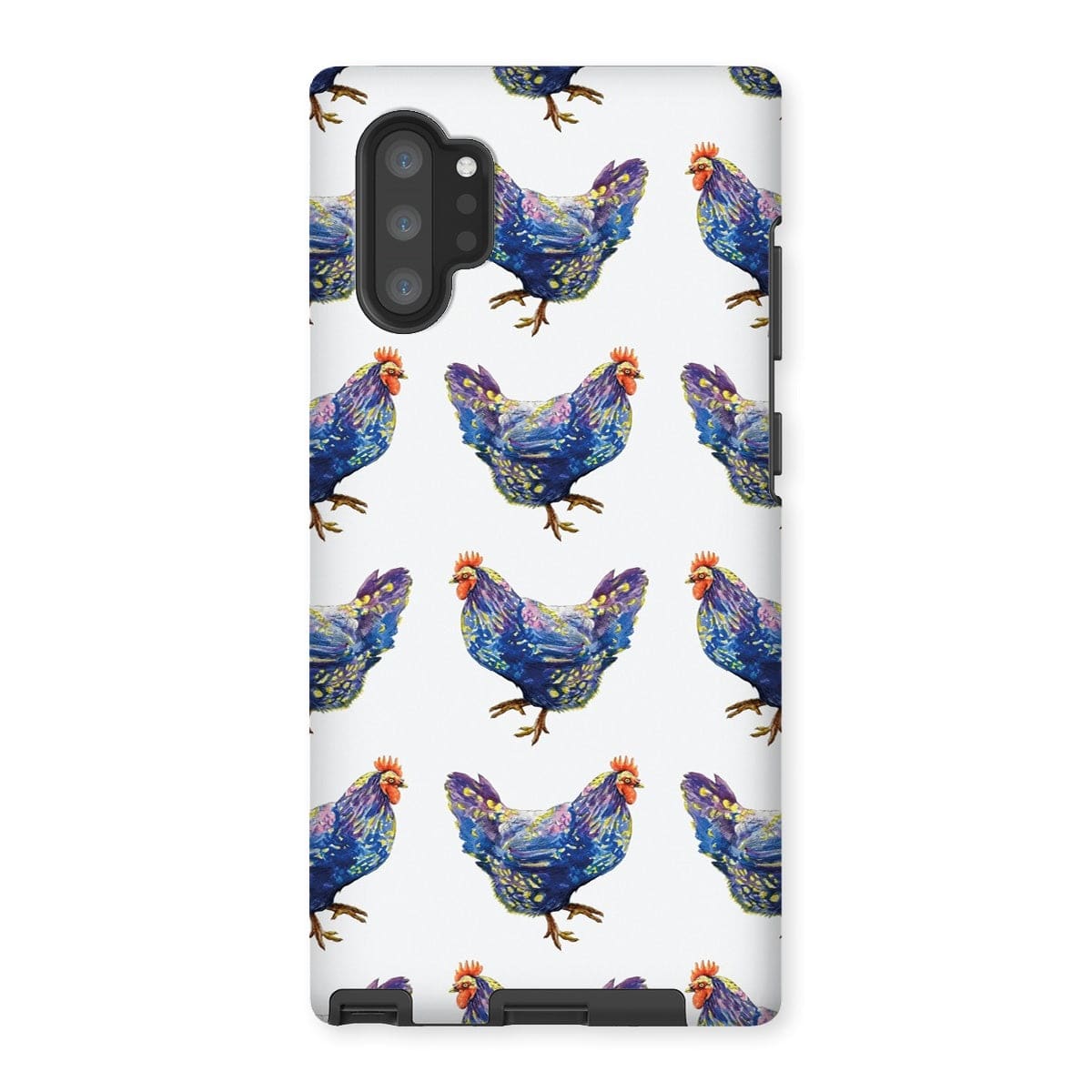 Casezest Mobile Phone Case for Samsung Galaxy Note 10P / Matte Strutting Blue Chicken Design