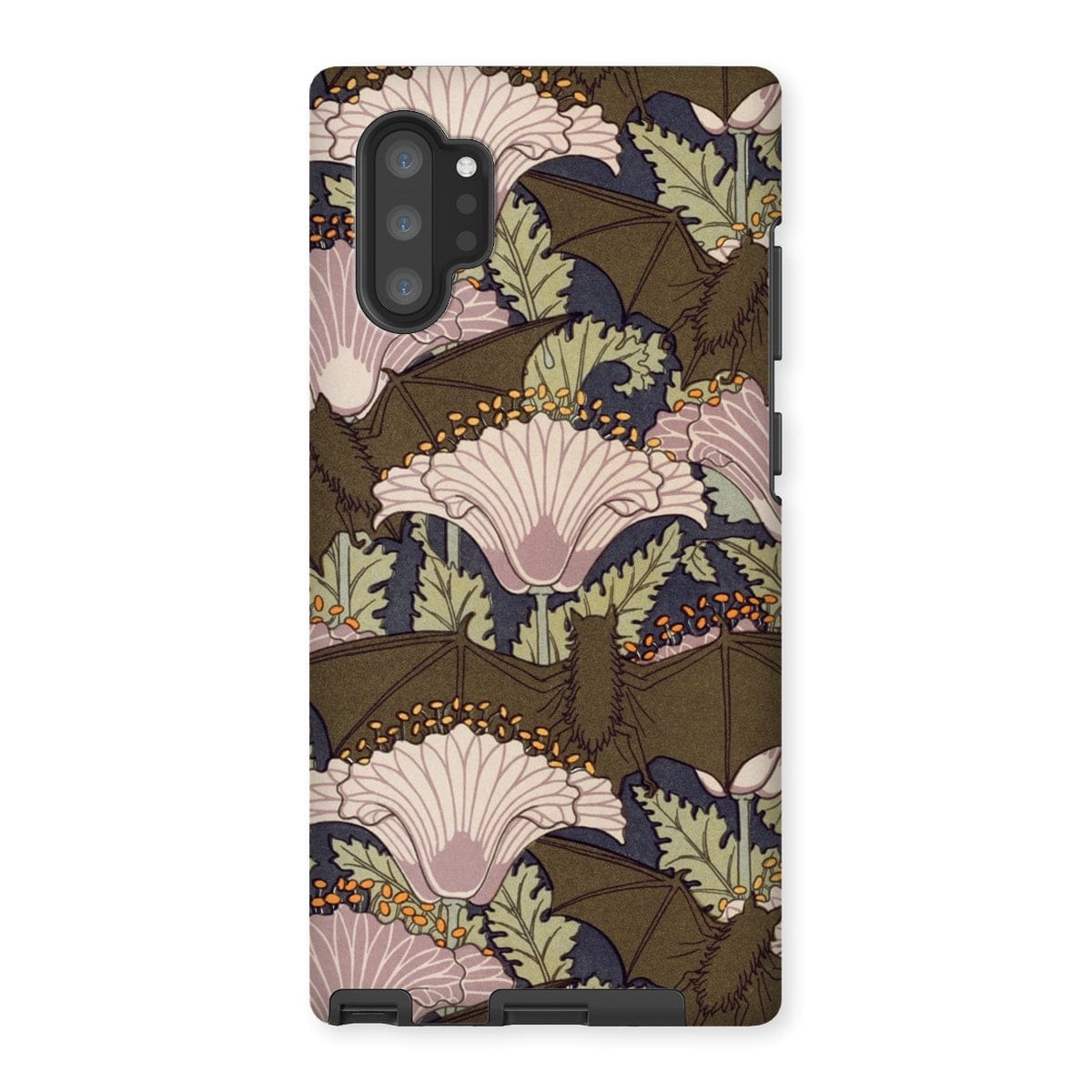 Casezest Mobile Phone Case for Samsung Galaxy Note 10P / Matte Verneuil Bats and Poppies Design