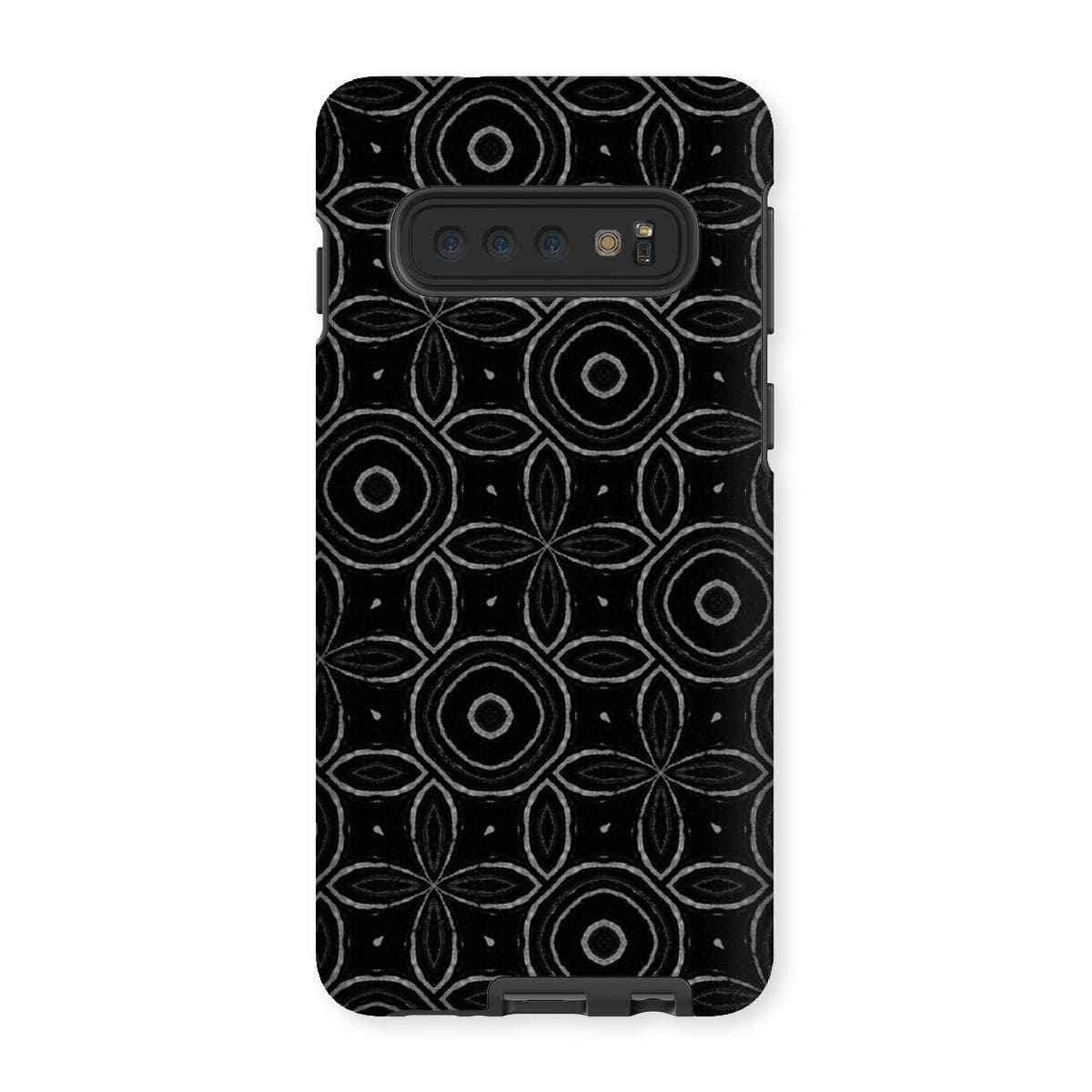 Casezest Mobile Phone Case for Samsung Galaxy S10 / Matte Dark Petal Circle Design