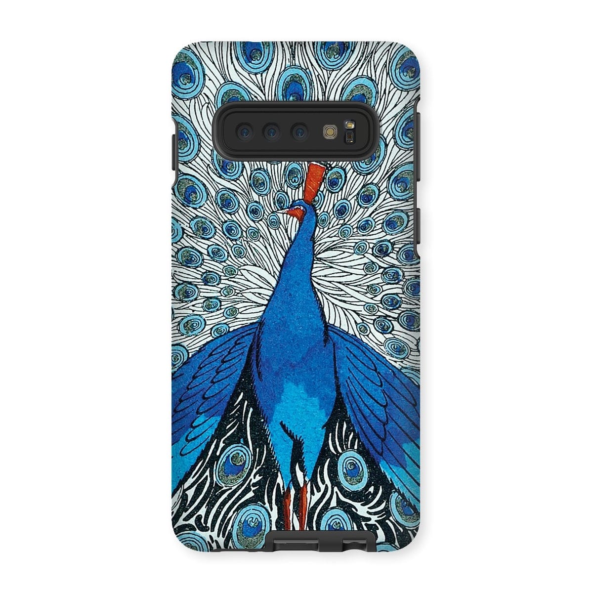 Casezest Mobile Phone Case for Samsung Galaxy S10 / Matte Fancy Peacock Design