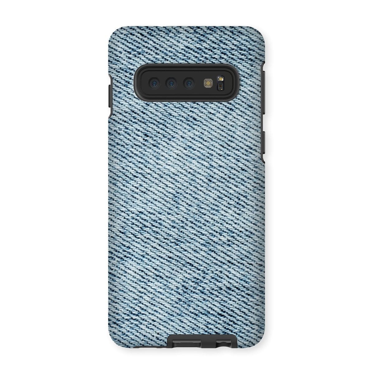 Casezest Mobile Phone Case for Samsung Galaxy S10 / Matte Light Blue Denim Design