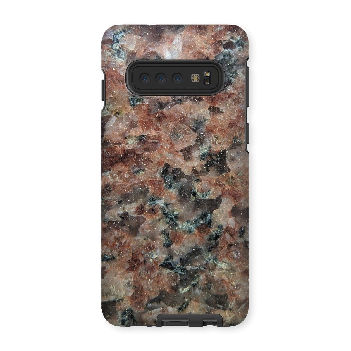 Casezest Mobile Phone Case for Samsung Galaxy S10 / Matte Pink Granite Slab Design