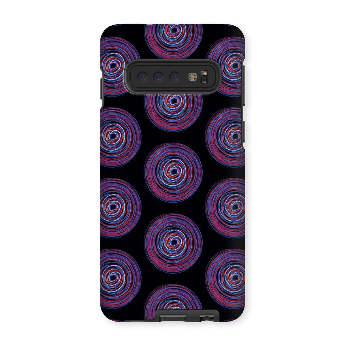 Casezest Mobile Phone Case for Samsung Galaxy S10 / Matte Purple Pink Circle Design