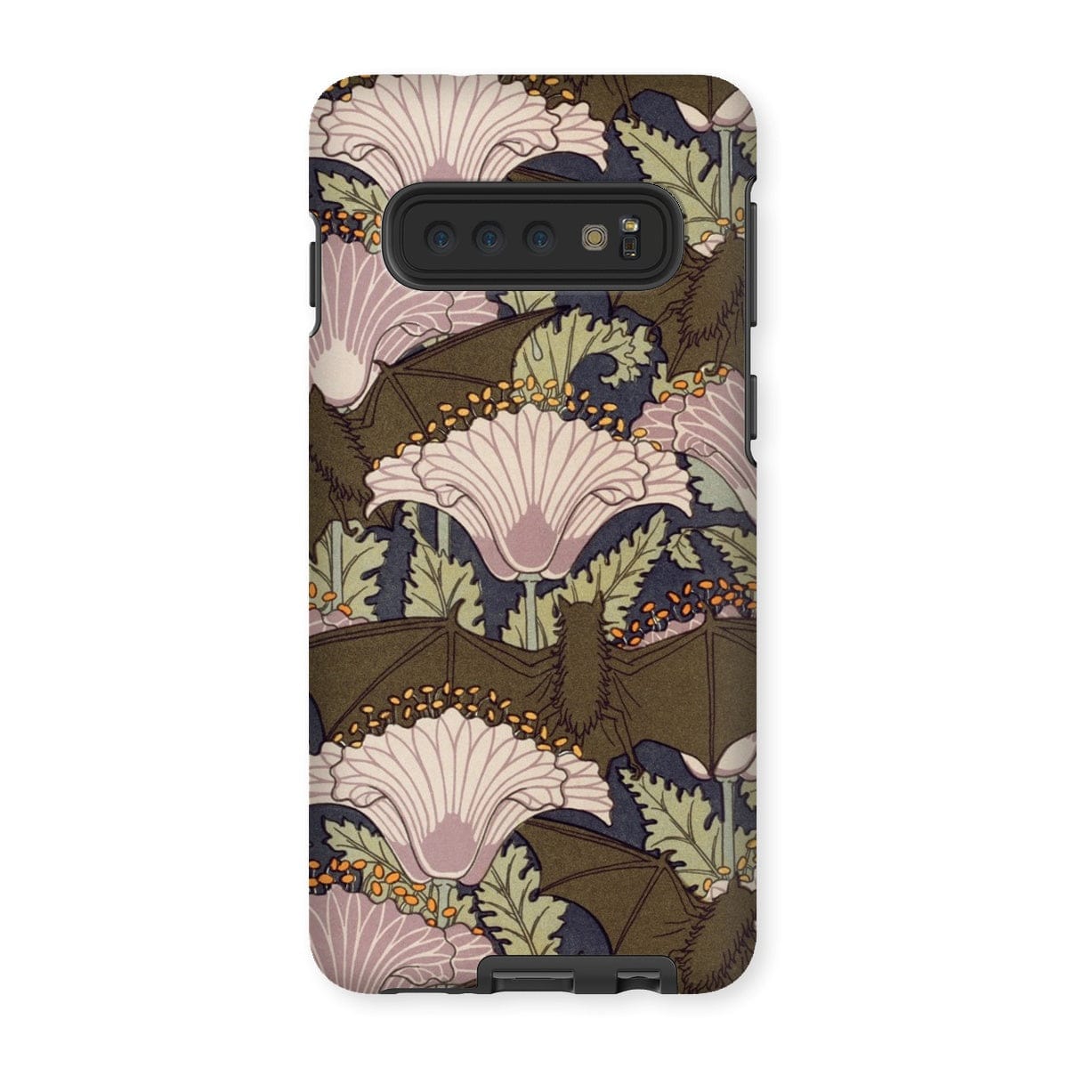 Casezest Mobile Phone Case for Samsung Galaxy S10 / Matte Verneuil Bats and Poppies Design