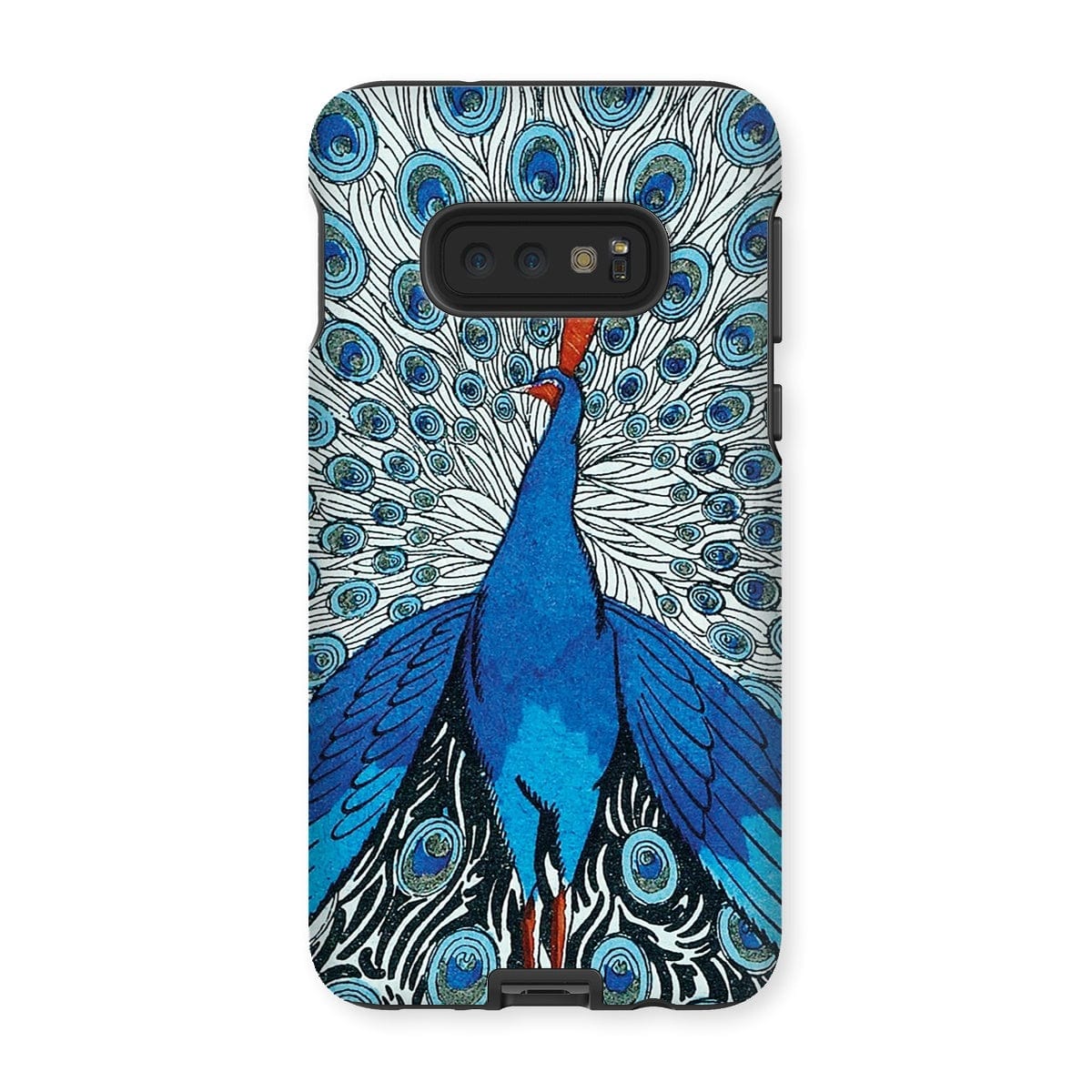 Casezest Mobile Phone Case for Samsung Galaxy S10E / Matte Fancy Peacock Design