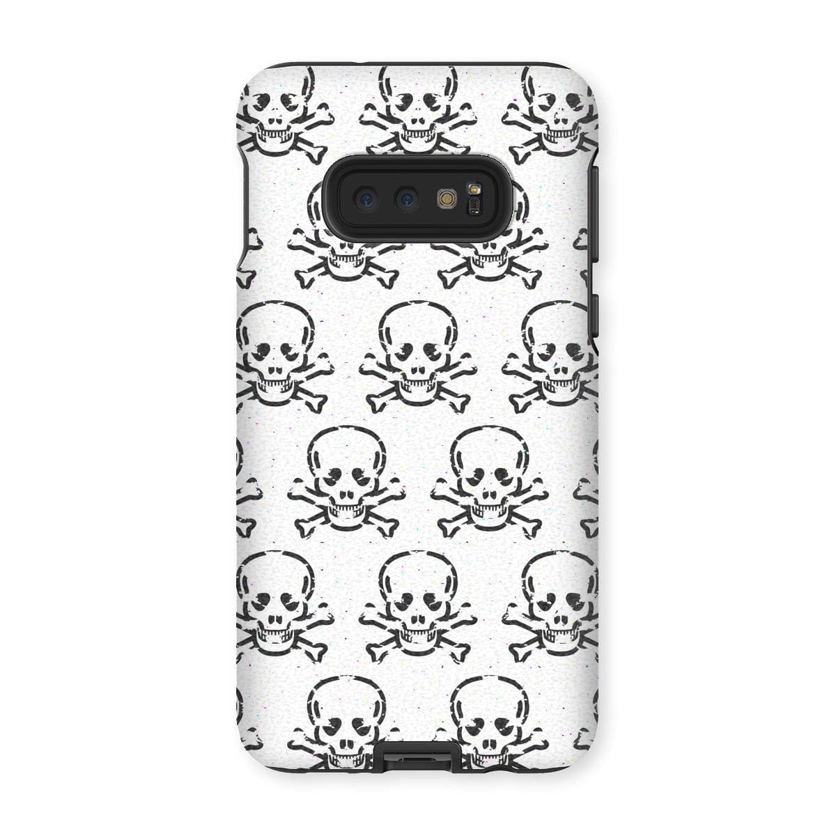 Casezest Mobile Phone Case for Samsung Galaxy S10E / Matte Halftone Skull Design