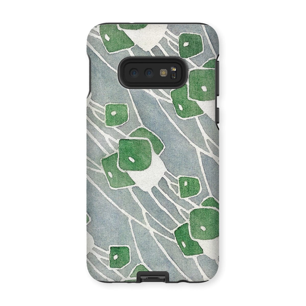 Casezest Mobile Phone Case for Samsung Galaxy S10E / Matte Overbeck Green Geometric Design