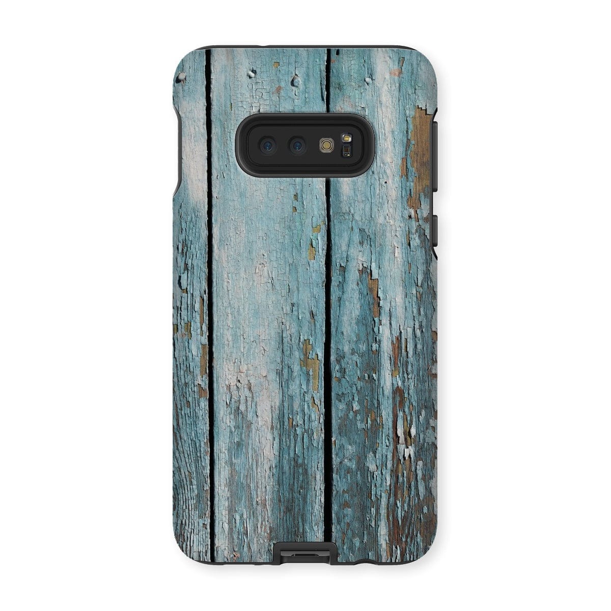 Casezest Mobile Phone Case for Samsung Galaxy S10E / Matte Peeling Blue Planks Design