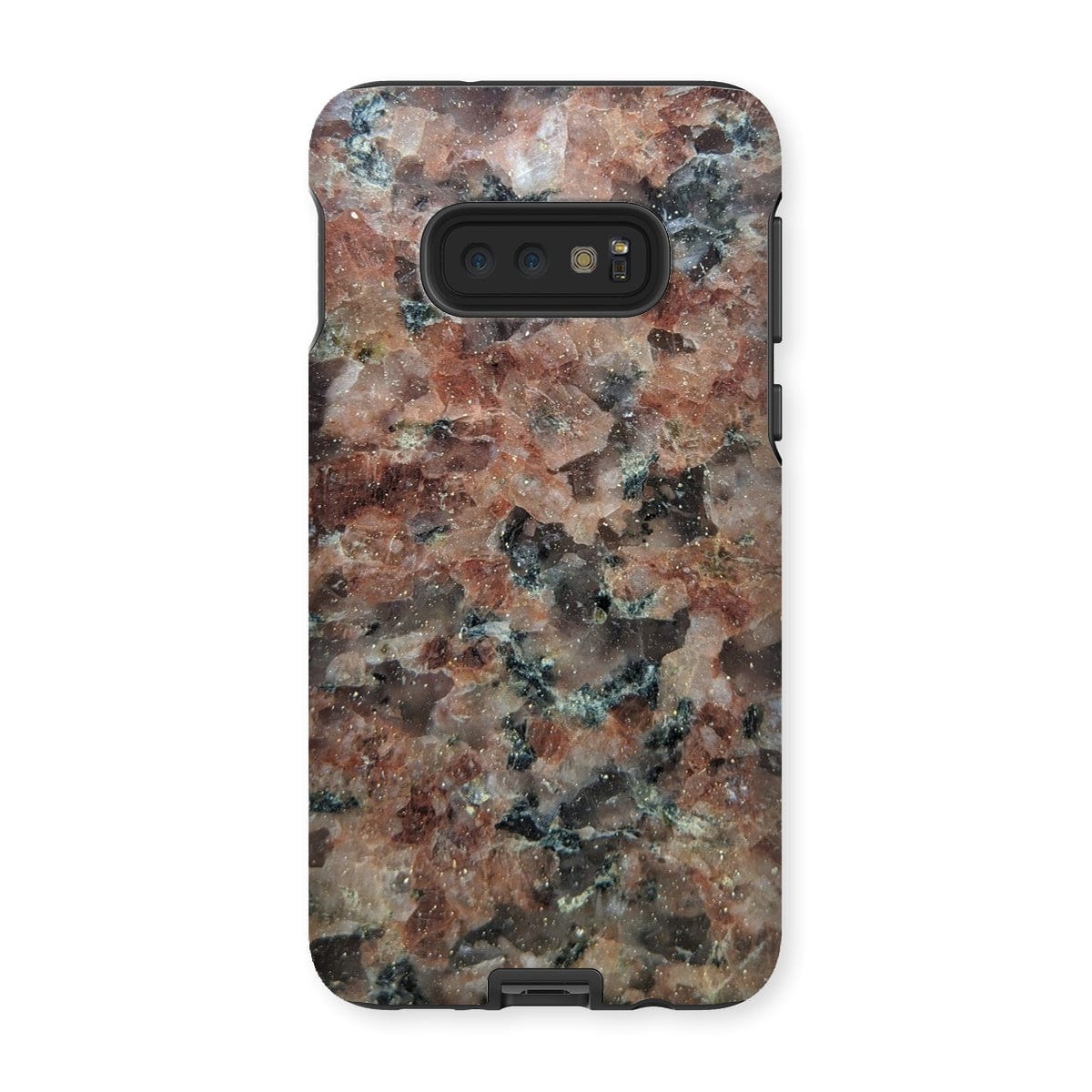 Casezest Mobile Phone Case for Samsung Galaxy S10E / Matte Pink Granite Slab Design