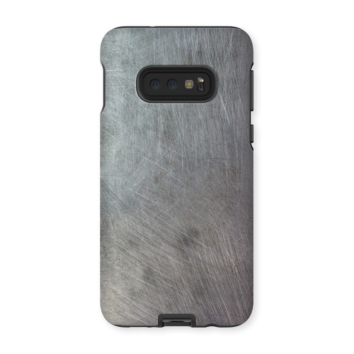 Casezest Mobile Phone Case for Samsung Galaxy S10E / Matte Scratched Metal Design