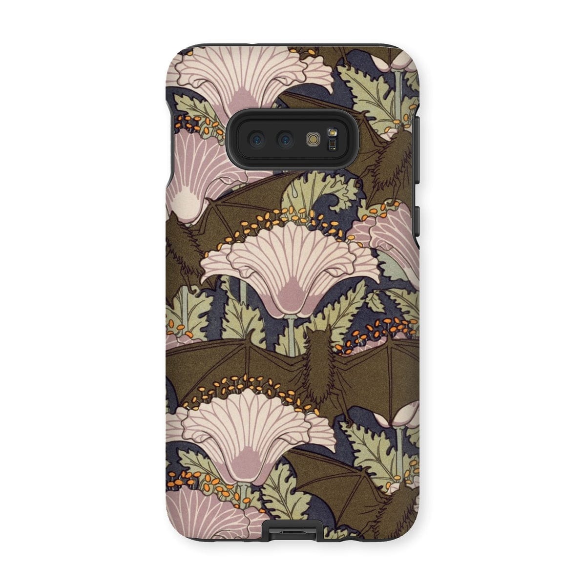 Casezest Mobile Phone Case for Samsung Galaxy S10E / Matte Verneuil Bats and Poppies Design