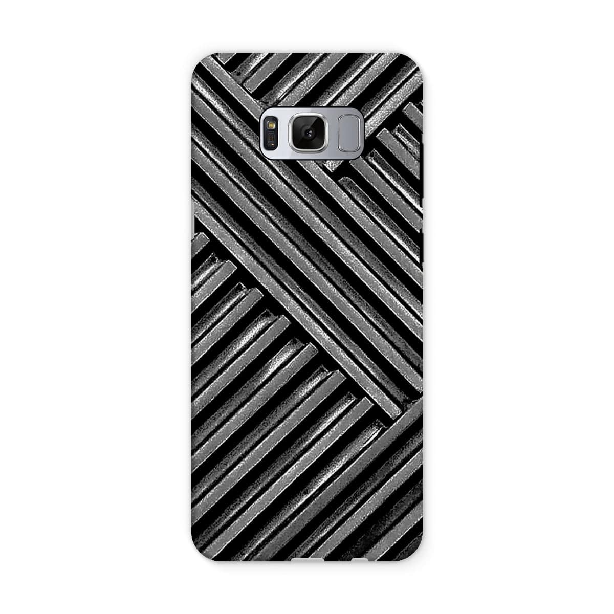 Casezest Mobile Phone Case for Samsung Galaxy S8 / Matte Grey Metal Grid Design