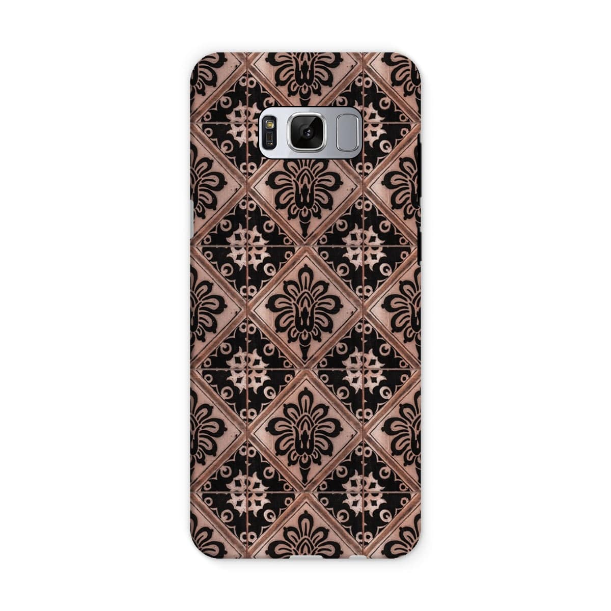 Casezest Mobile Phone Case for Samsung Galaxy S8 / Matte Old Diamond Flower Tile Design