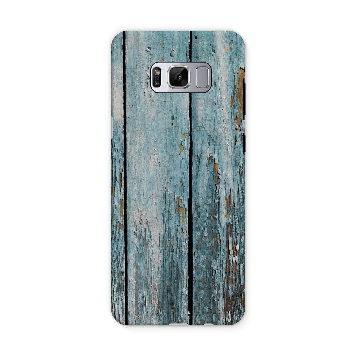 Casezest Mobile Phone Case for Samsung Galaxy S8 / Matte Peeling Blue Planks Design