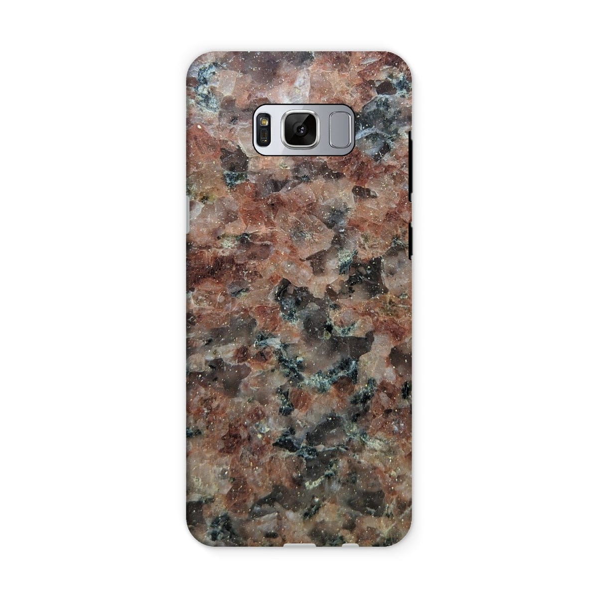 Casezest Mobile Phone Case for Samsung Galaxy S8 / Matte Pink Granite Slab Design