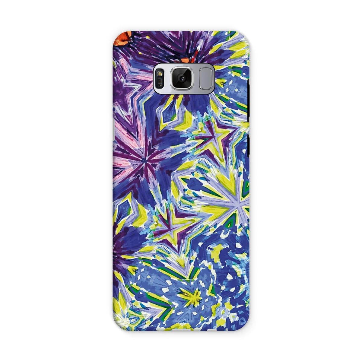 Casezest Mobile Phone Case for Samsung Galaxy S8 / Matte Purple Blue Flower Star Design