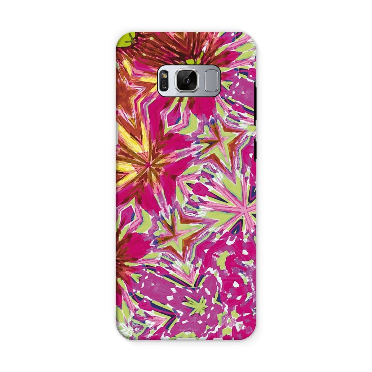 Casezest Mobile Phone Case for Samsung Galaxy S8 / Matte Red Pink Flower Star Design