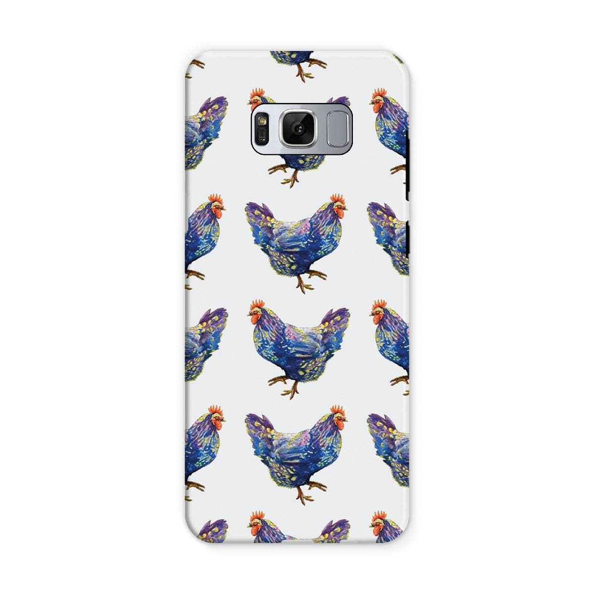 Casezest Mobile Phone Case for Samsung Galaxy S8 / Matte Strutting Blue Chicken Design