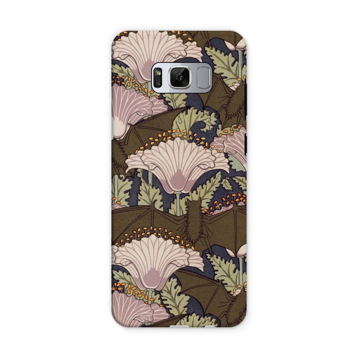 Casezest Mobile Phone Case for Samsung Galaxy S8 / Matte Verneuil Bats and Poppies Design