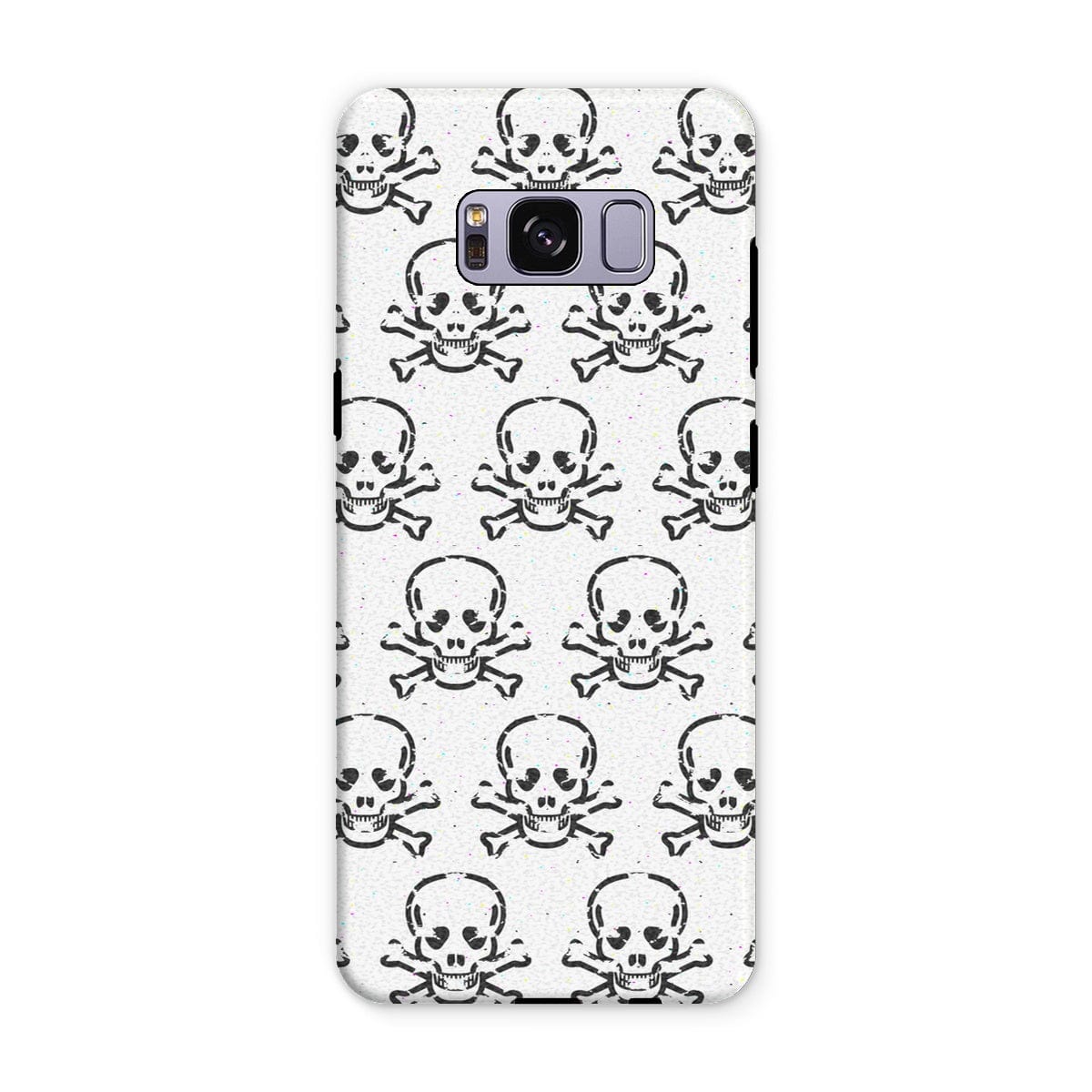 Casezest Mobile Phone Case for Samsung Galaxy S8 Plus / Matte Halftone Skull Design