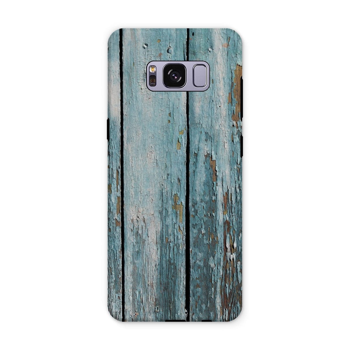 Casezest Mobile Phone Case for Samsung Galaxy S8 Plus / Matte Peeling Blue Planks Design