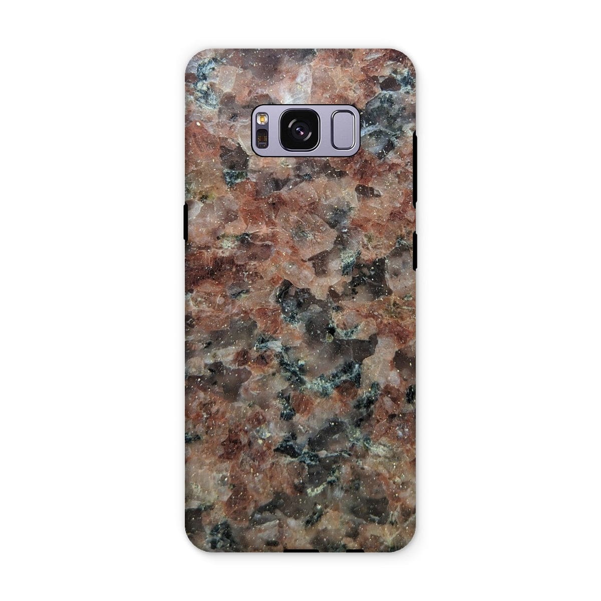 Casezest Mobile Phone Case for Samsung Galaxy S8 Plus / Matte Pink Granite Slab Design