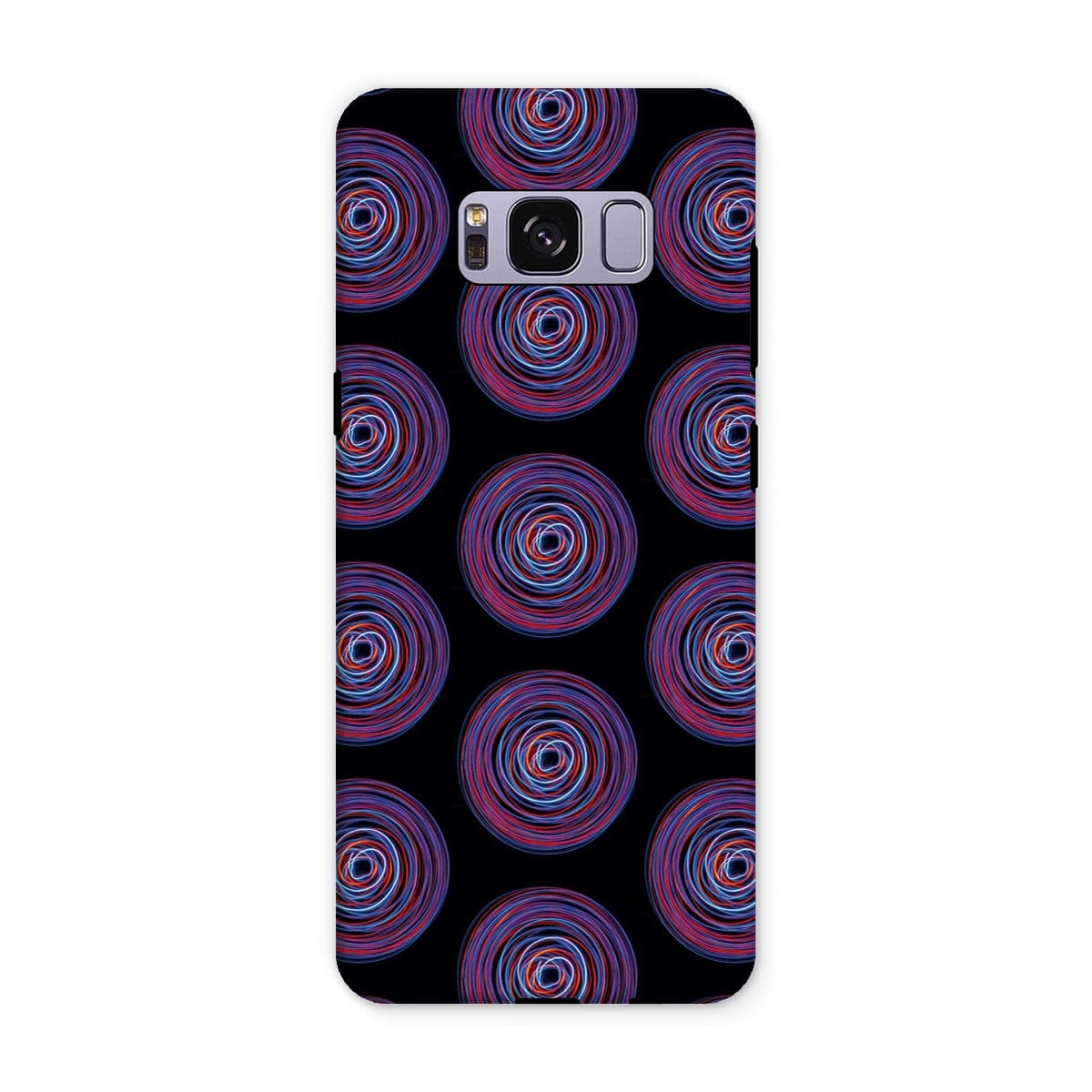 Casezest Mobile Phone Case for Samsung Galaxy S8 Plus / Matte Purple Pink Circle Design