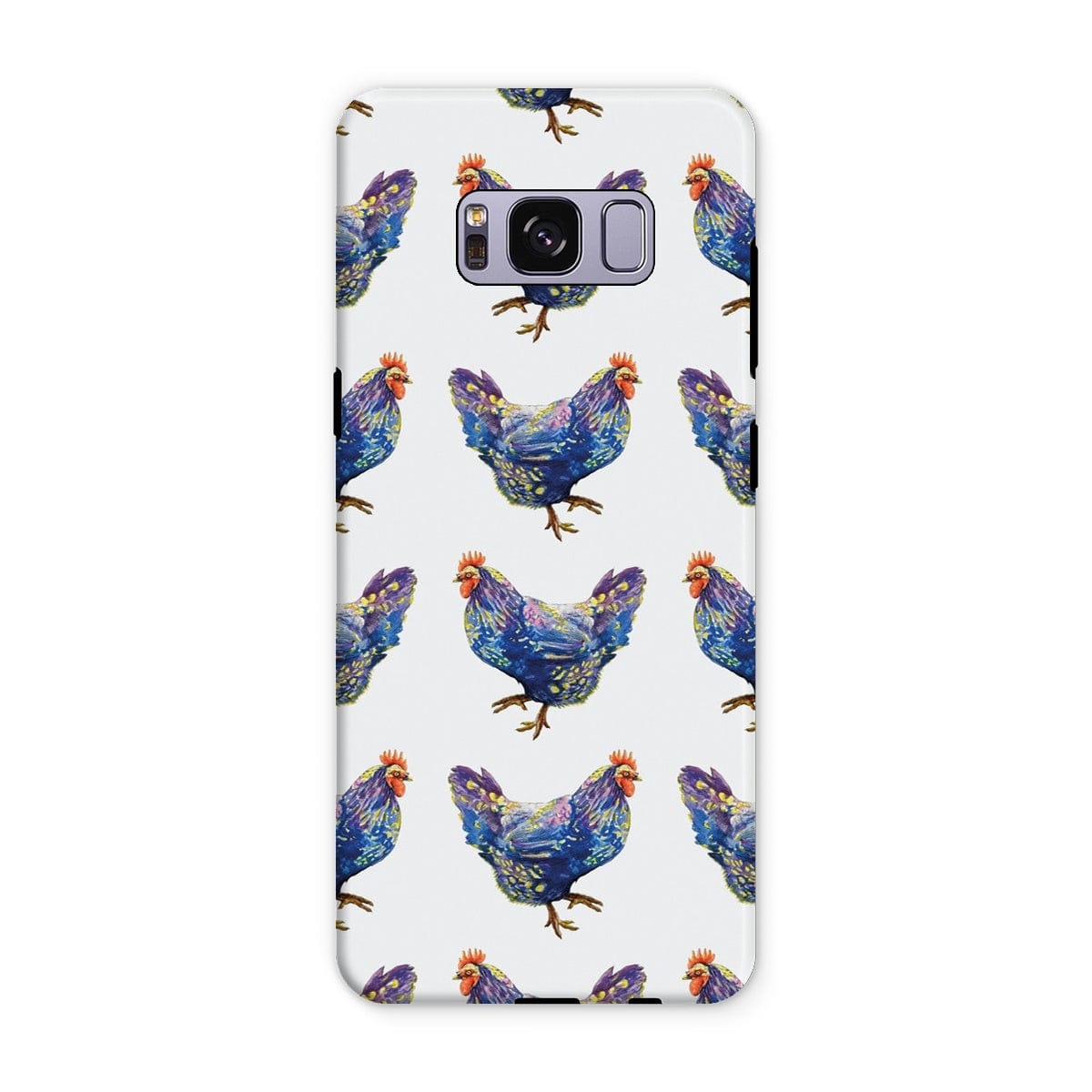 Casezest Mobile Phone Case for Samsung Galaxy S8 Plus / Matte Strutting Blue Chicken Design